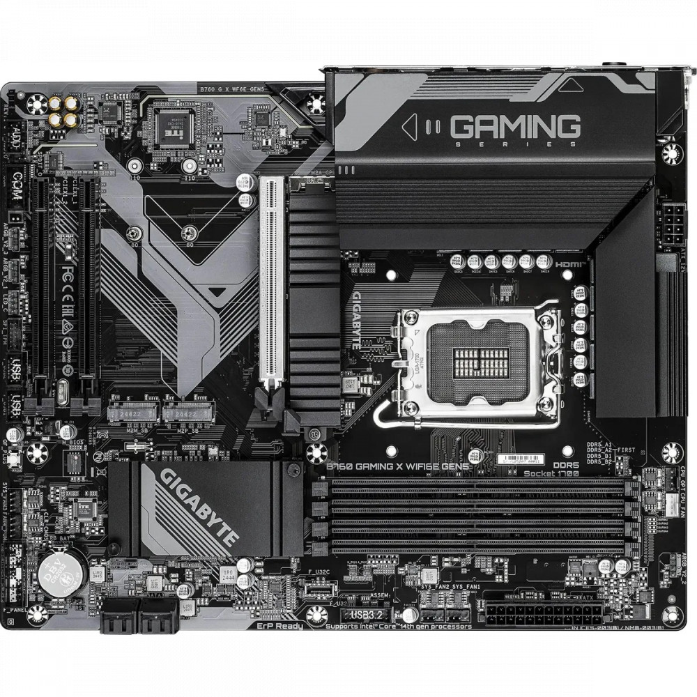 Материнская плата Gigabyte B760 G X WF6E GEN5 ATX, LGA 1700 — фото товара