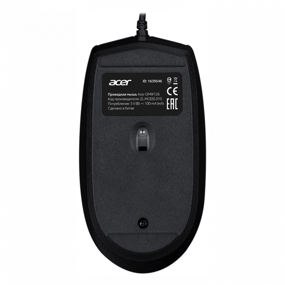 Мышь Acer OMW126 ZL.MCEEE.010 Бюджетные, Проводная - миниатюра 2
