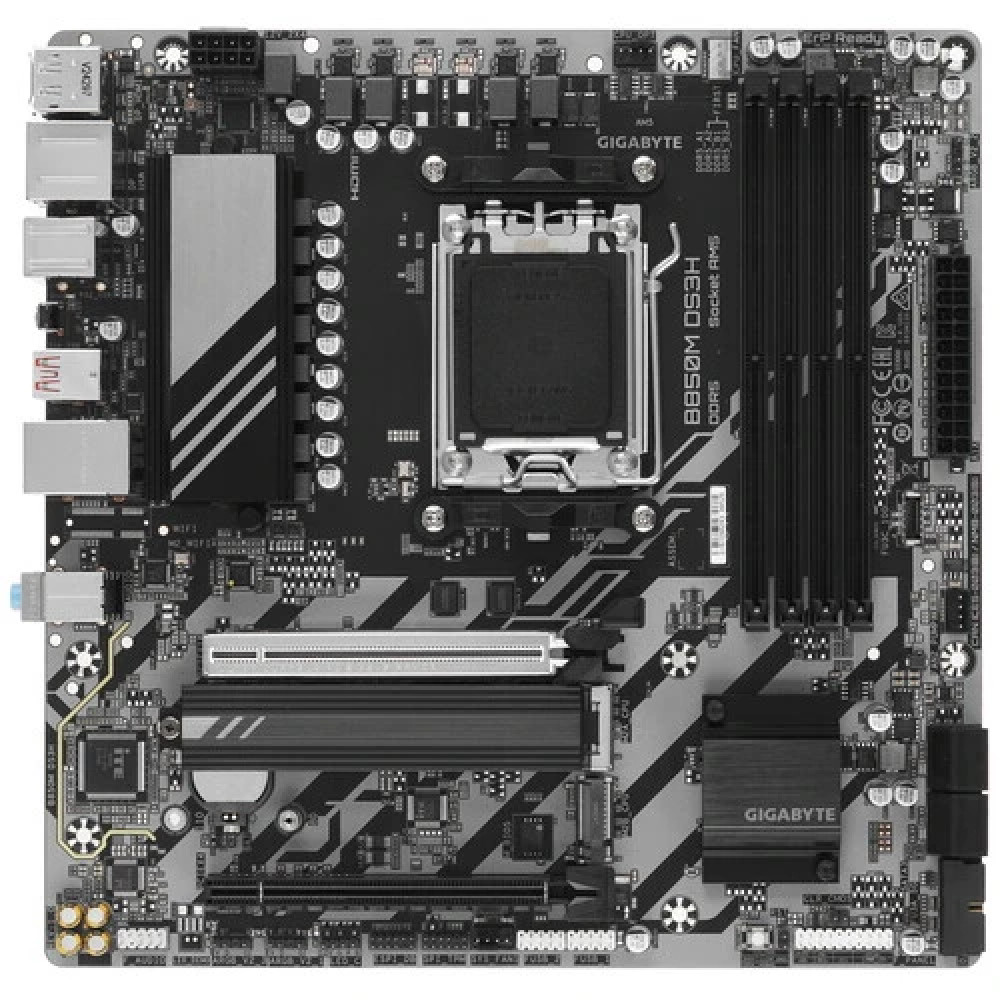 Материнская плата Gigabyte B850M DS3H B850M DS3H 1.0 Micro-ATX, AMD AM5 — фото товара