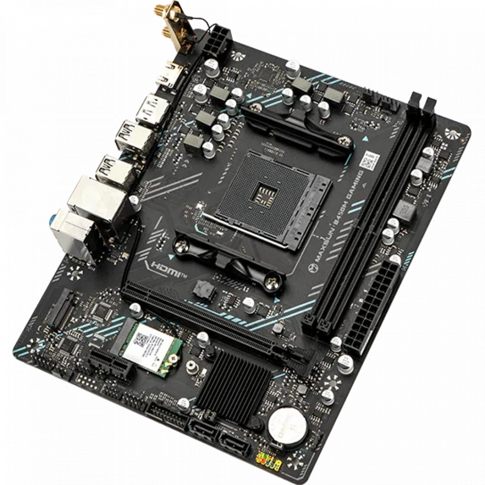 Материнская плата Gigabyte MS-B450M GAMING WIFI Micro-ATX, AMD AM4 - миниатюра 2