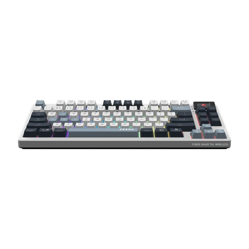 Клавиатура MSI FORGE GK600 TKL W SKY RU Беспроводная, Bluetooth - миниатюра 2