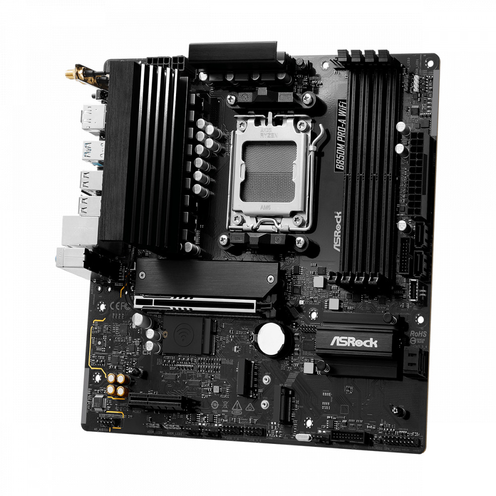 Материнская плата ASRock B850M PRO-A WIFI Micro-ATX, AMD AM5 - миниатюра 2