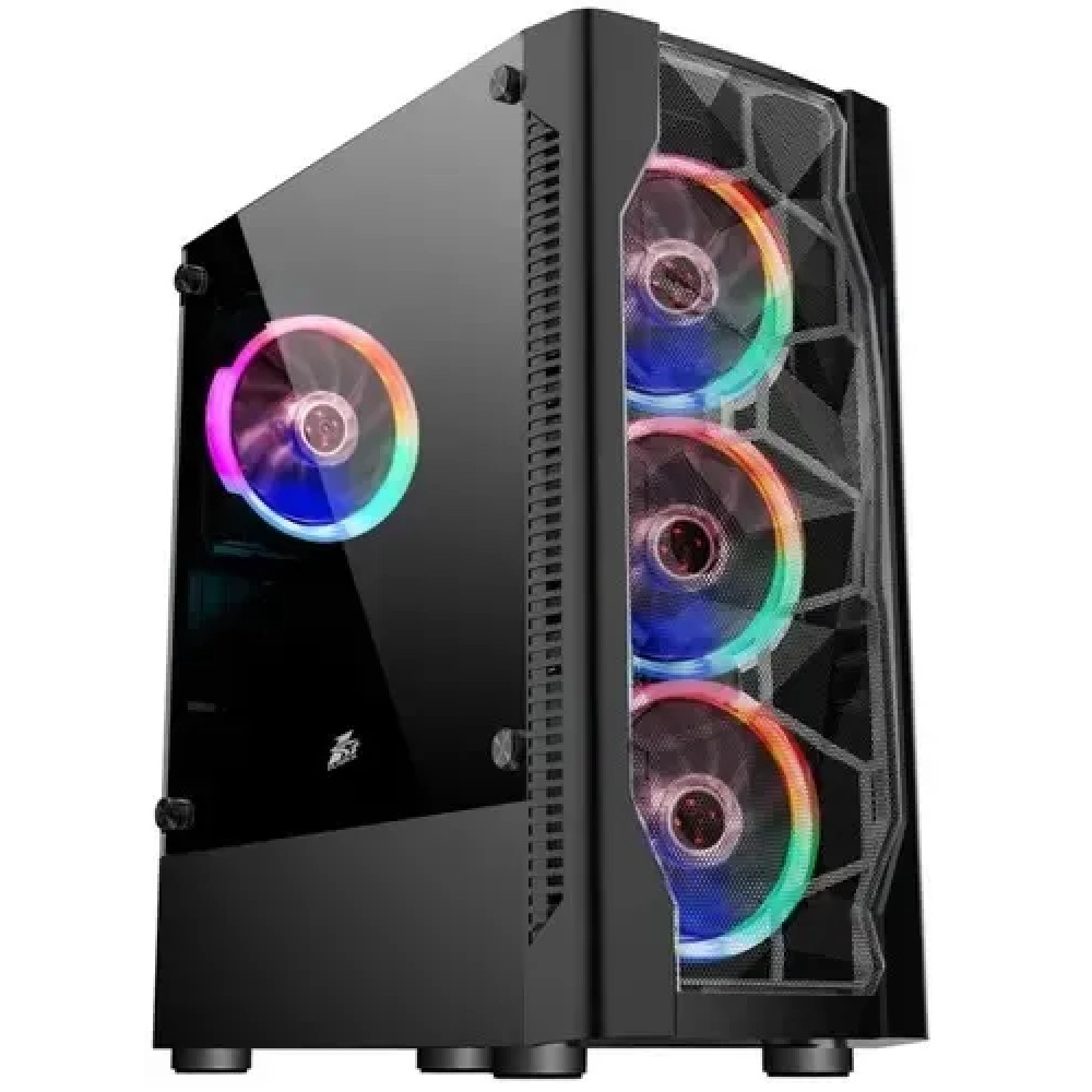 Корпус 1STPLAYER DK D4 Black D4-BK-1F5M-3F5S Mid-Tower — фото товара