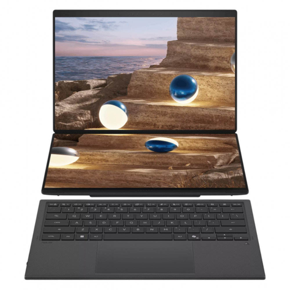 Ноутбук Asus Zenbook DUO UX8407AA-SN046W 90NB16V1-M00WS0 14 ", WQXGA+ 2880x1800 (16:10), Intel, Core Ultra 9, 32 Гб, 2 ТБ, Intel Graphics, Windows 11 Home — фото товара