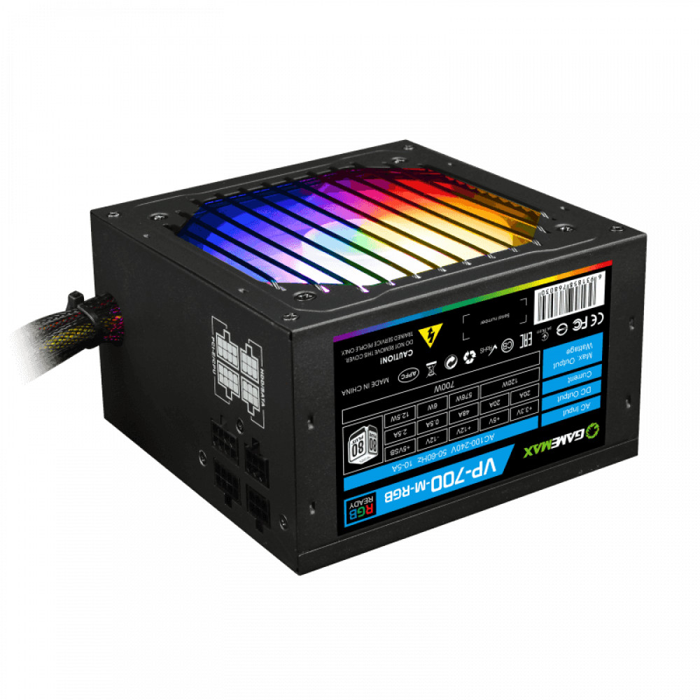 Блок питания GameMax VP 700W RGB M 213106500015 700 Вт, 80+ Bronze — фото товара