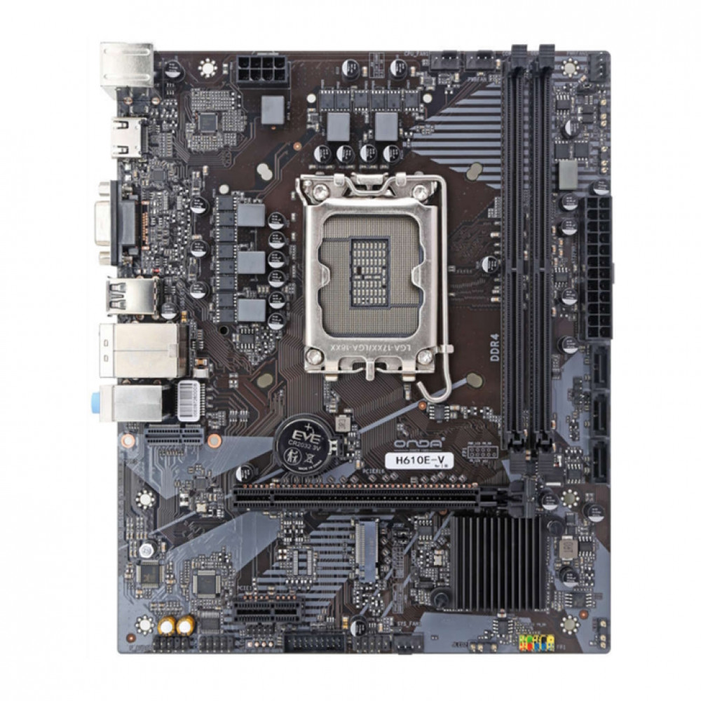 Материнская плата Onda H610E-V2.01 Micro-ATX, LGA 1700 - миниатюра 2