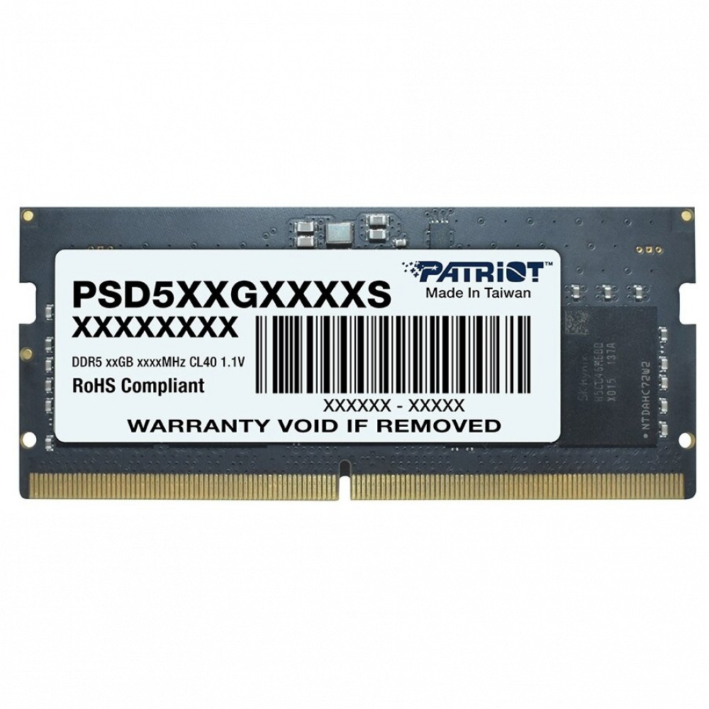 ОЗУ Patriot PSD58G480041S SO-DIMM, DDR5, 8 Гб, 4800 МГц — фото товара