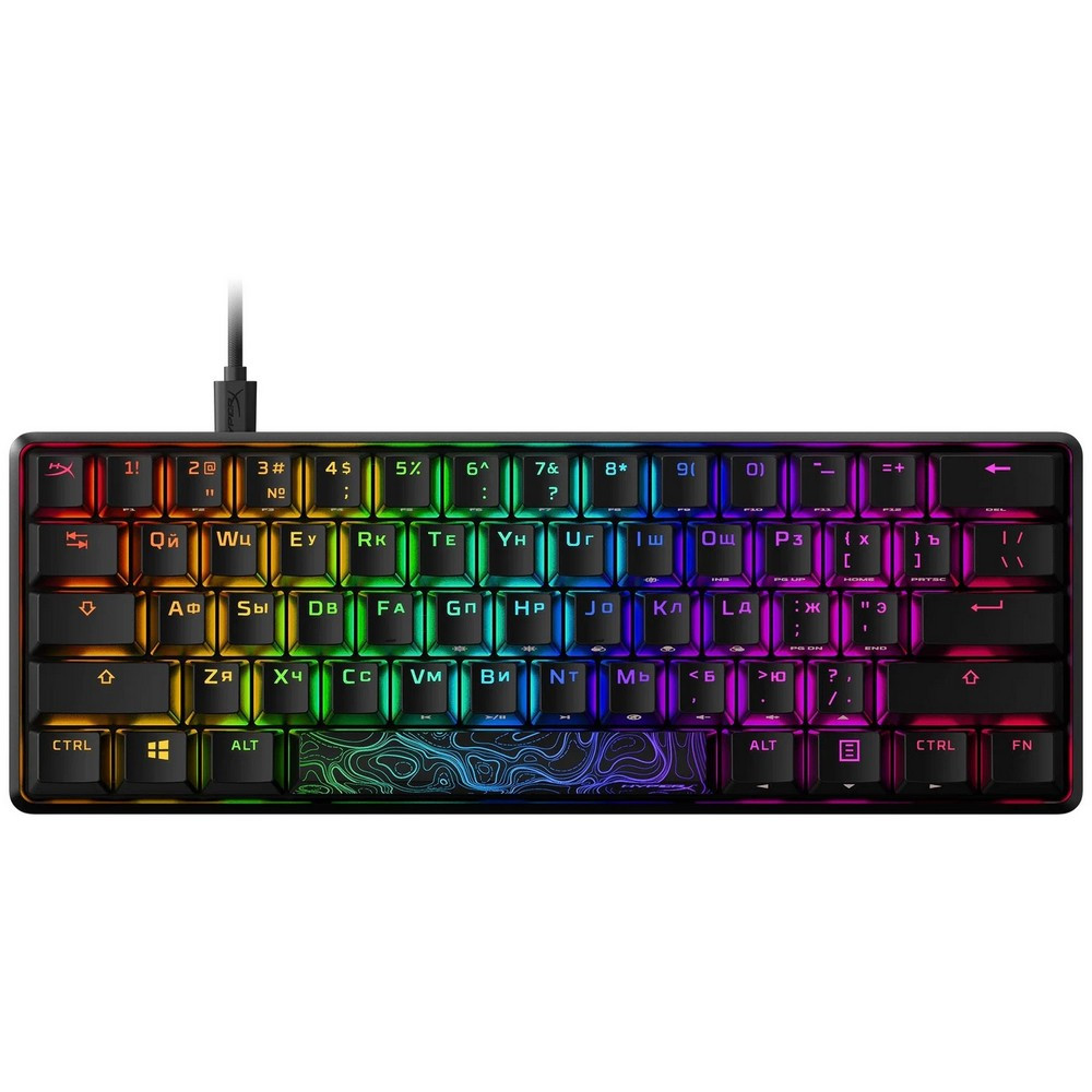 Клавиатура HyperX Alloy Origins 60 Black (Red switch) 4P5N0AA#ACB Проводная, USB - миниатюра 5