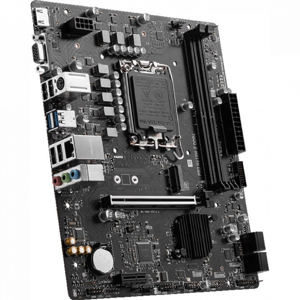 Материнская плата MSI PRO H610M-E DDR4 Micro-ATX, LGA 1700 — фото товара