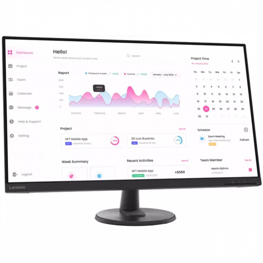 Монитор Lenovo D32-40 66FCGAC2EU 31.5 ", VA, Full HD 1920x1080 (16:9), 75 Гц — фото товара