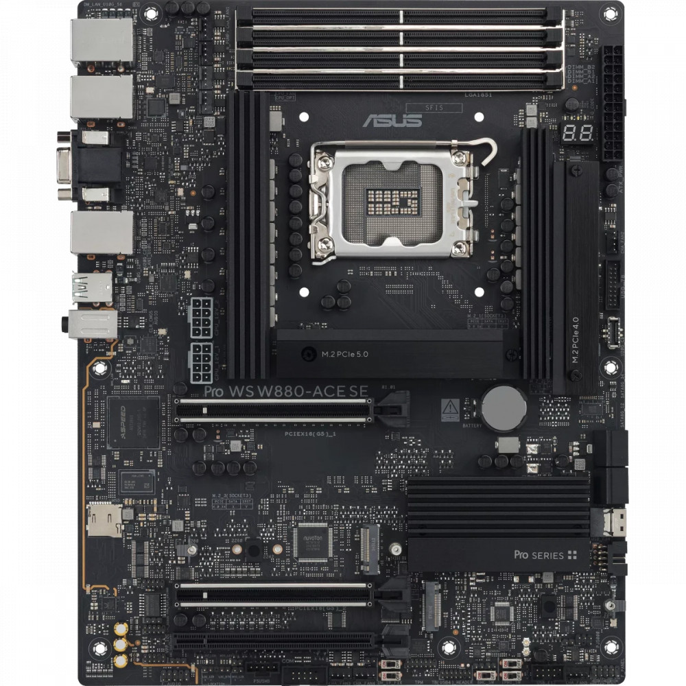Материнская плата Asus PRO WS W880-ACE SE 90MB1KV0-M0EAY0 ATX, LGA 1851 — фото товара