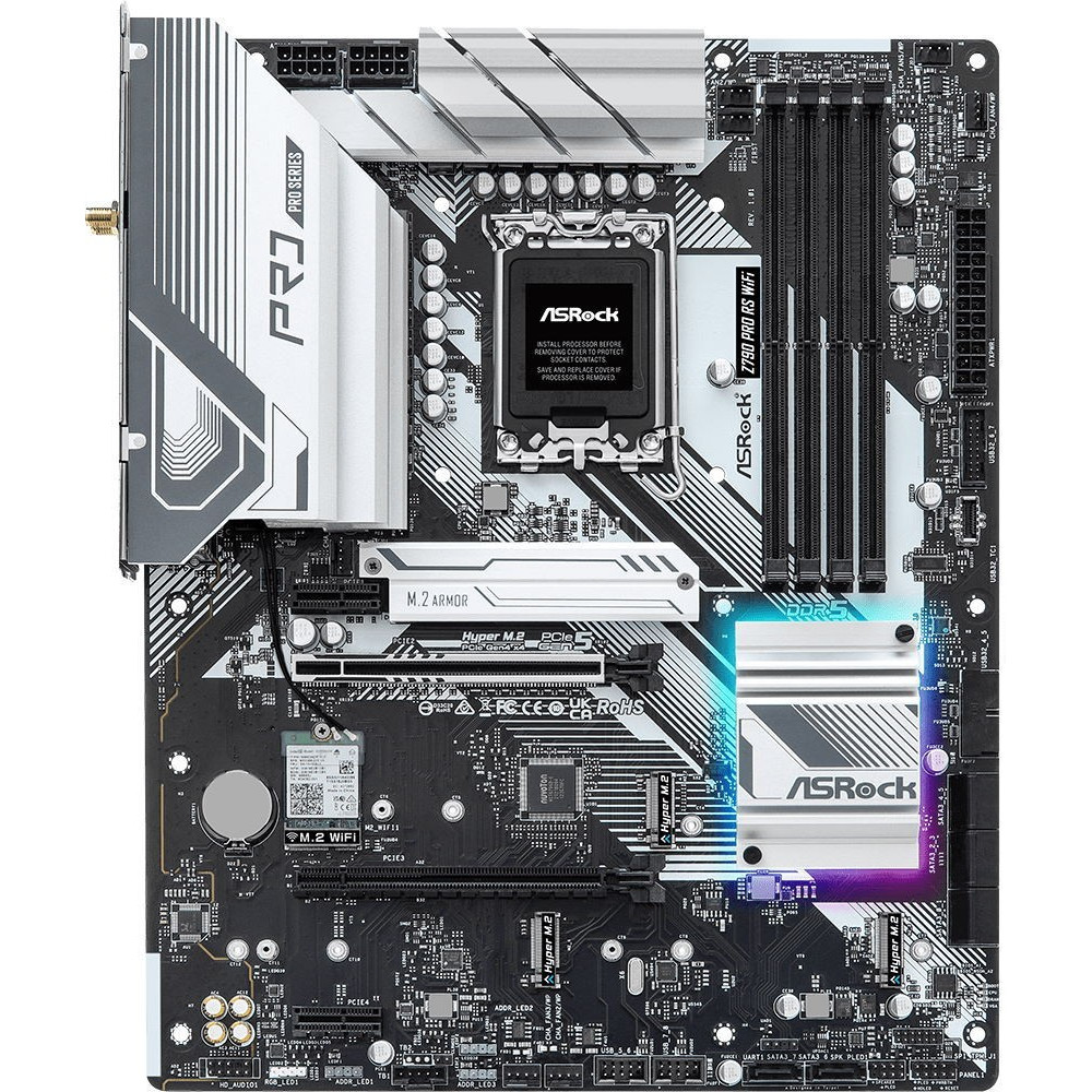 Материнская плата ASRock Z790 PRO RS WIFI ATX, LGA 1700 - миниатюра 2
