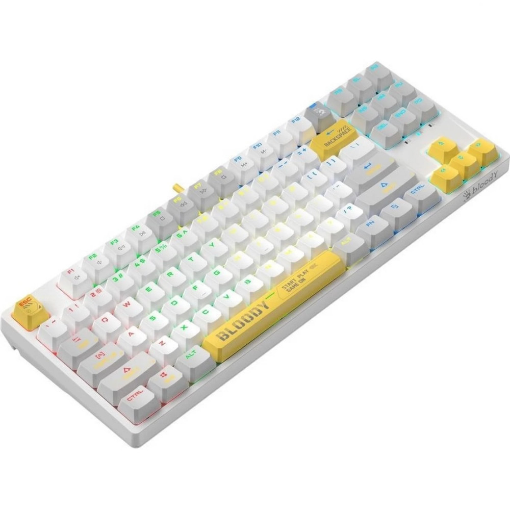 Клавиатура A4Tech Bloody S87 Energy White S87 USB ENERGY WHITE Проводная, USB - миниатюра 6
