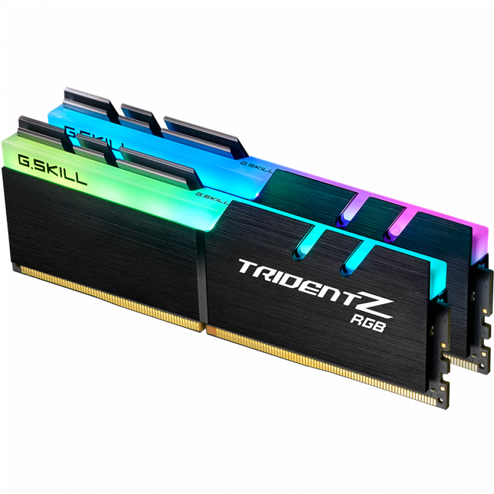 ОЗУ G.Skill Trident Z RGB 64GB F4-3200C16D-64GTZR DIMM, DDR4, 64 Гб (2 х 32 Гб), 3200 МГц — фото товара