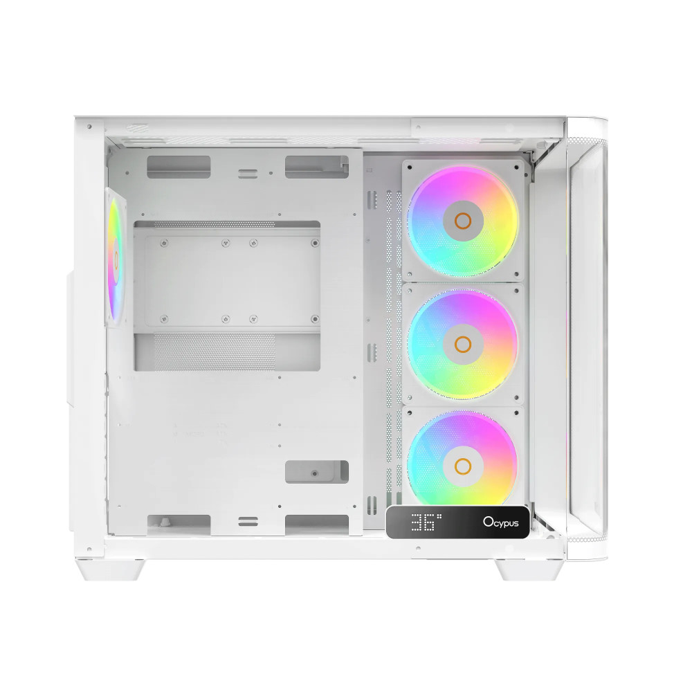 Корпус Ocypus Iota C70 WH Curve ARGB Digital Iota-C70-WHD400CD-GL Mid-Tower - миниатюра 4