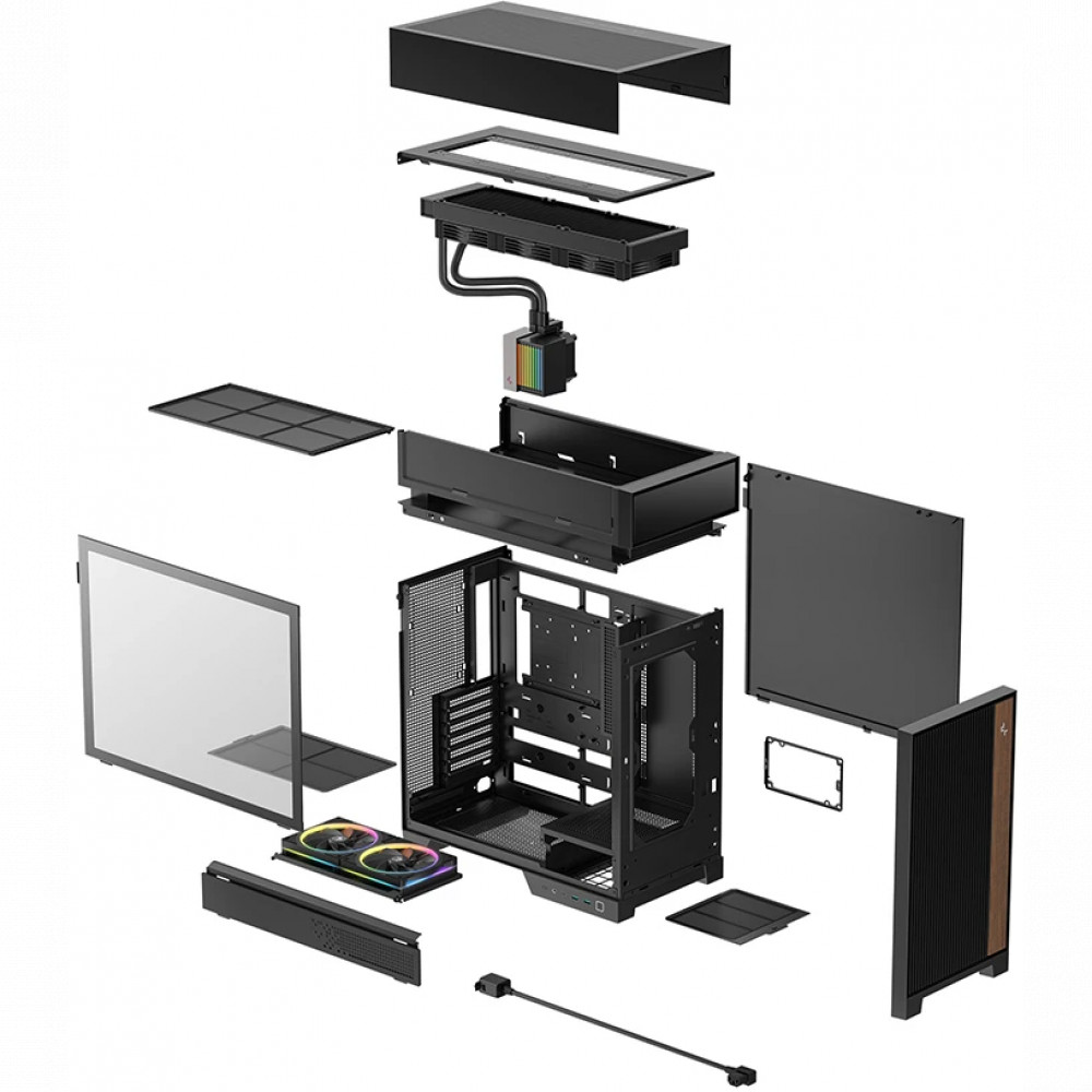 Корпус Deepcool CL6600 Black R-CL6600-BKNNA0-G-1 Mid-Tower - миниатюра 5