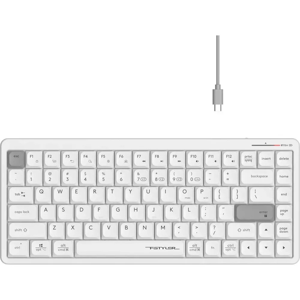 Клавиатура A4Tech Fstyler FBX53C White Беспроводная, Bluetooth — фото товара