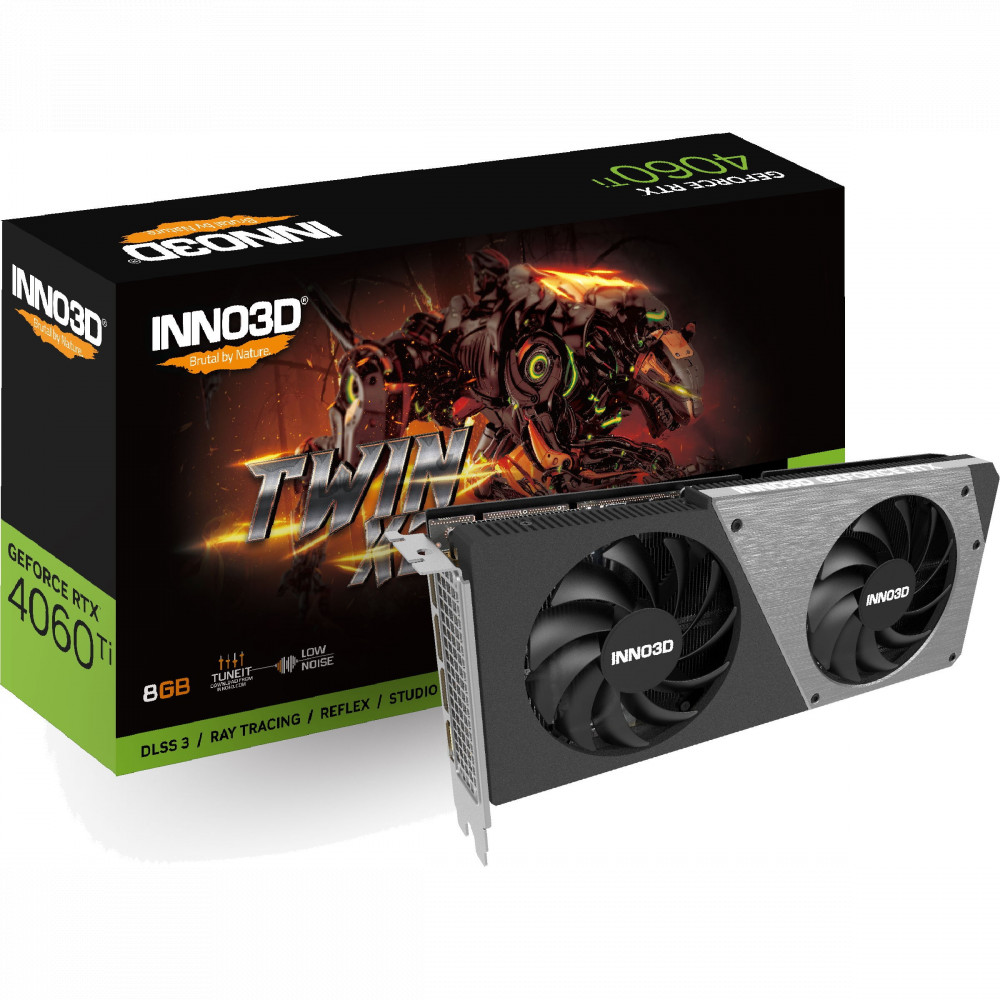 Видеокарта Inno3D RTX 4060 Ti 8GB TWIN X2 OC N406T2-08D6X-171153N 8 ГБ - миниатюра 2