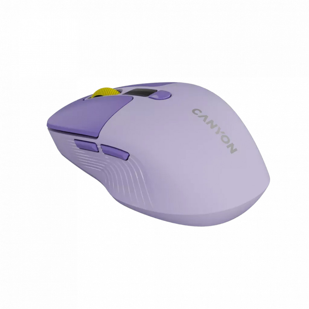 Мышь Canyon MW-26 LCD Silent Dual Mode Wireless Violet CNS-CMSW26V Бюджетные, Беспроводная - миниатюра 4