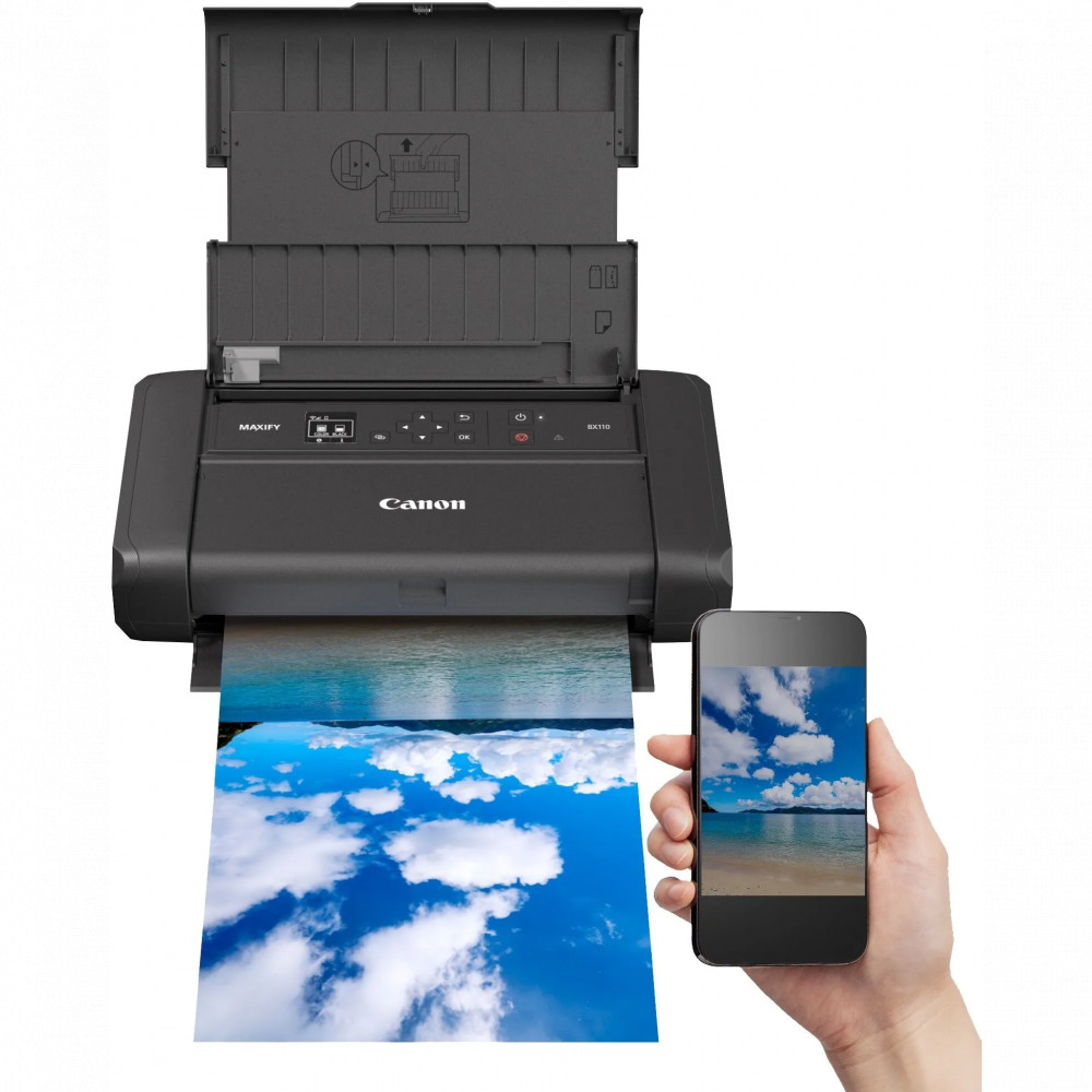 Принтер Canon MAXIFY BX110 WITH BATTERY 7069C027AA А4, Струйный, Цветная - миниатюра 3