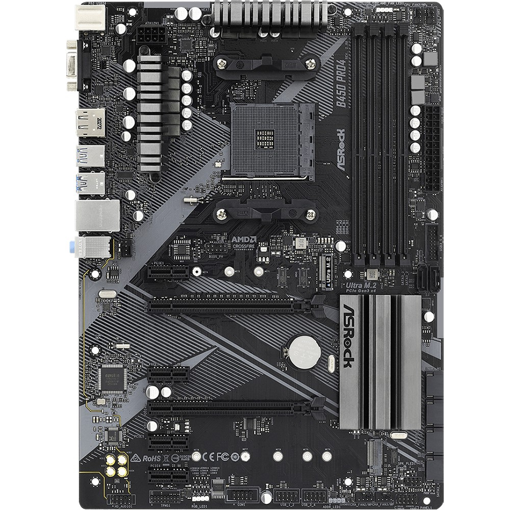 Материнская плата ASRock B450 PRO4 R2.0 ATX, AMD AM4 - миниатюра 2
