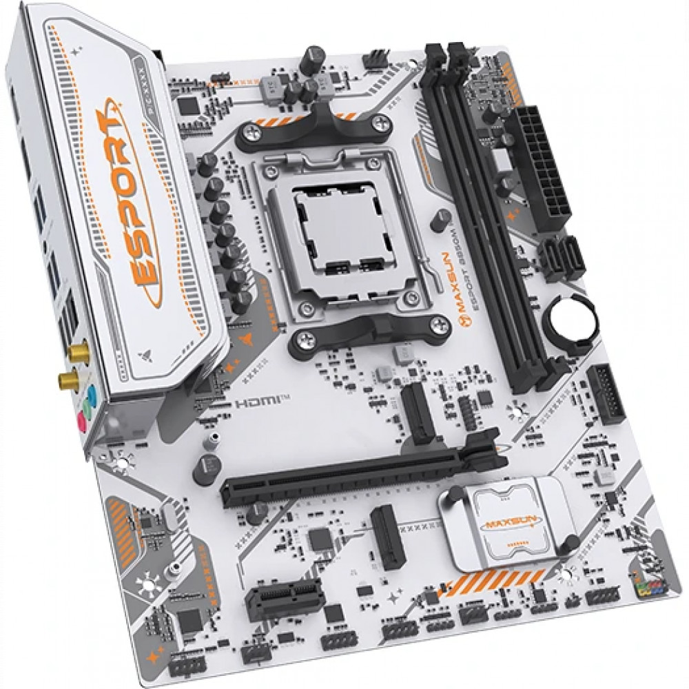 Материнская плата Maxsun eSport B850M WIFI ICE MS-eSport B850M WIFI Ice Micro-ATX, AMD AM5 - миниатюра 2