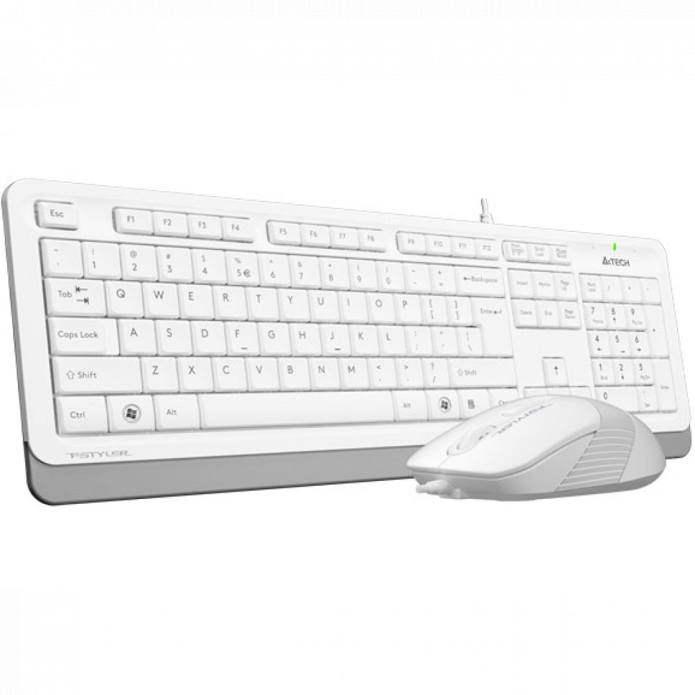 Клавиатура + мышь A4Tech Fstyler F1010 WHITE - миниатюра 2