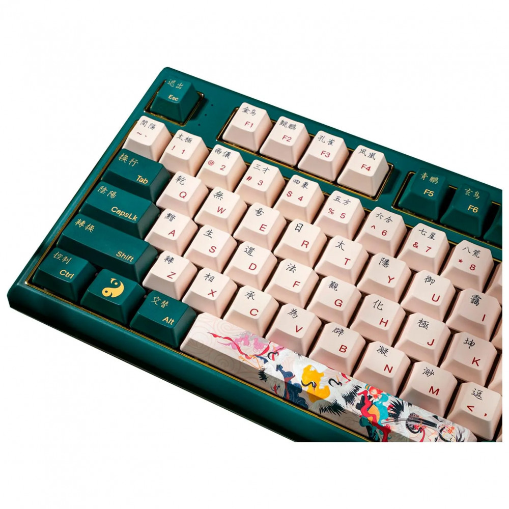 Клавиатура Varmilo Crane, VBM108, Wired, Multimedia, Gaming, Varmilo EC V2 Sakura, Green, USB 390220 Проводная, USB - миниатюра 2