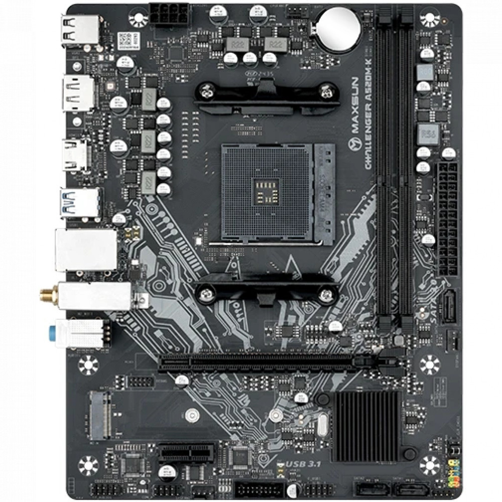 Материнская плата Maxsun Challenger A520M-K WIFI 6940709661178 Micro-ATX, AMD AM4 — фото товара