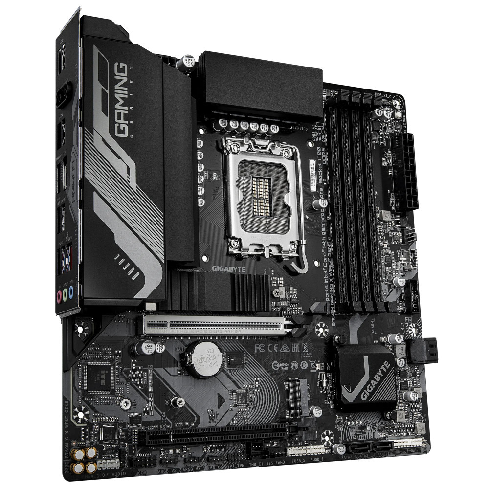Материнская плата Gigabyte B760M GAMING X WIFI6E GEN5 (REV1.0) Micro-ATX, LGA 1700 - миниатюра 2