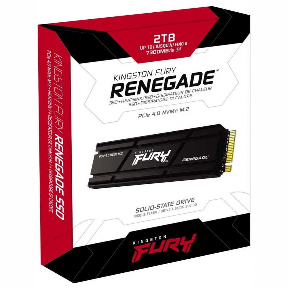 Жесткий диск Kingston Fury Renegade SFYRDK/2000G SSD (твердотельные), 2 ТБ, M.2, PCIe - миниатюра 3