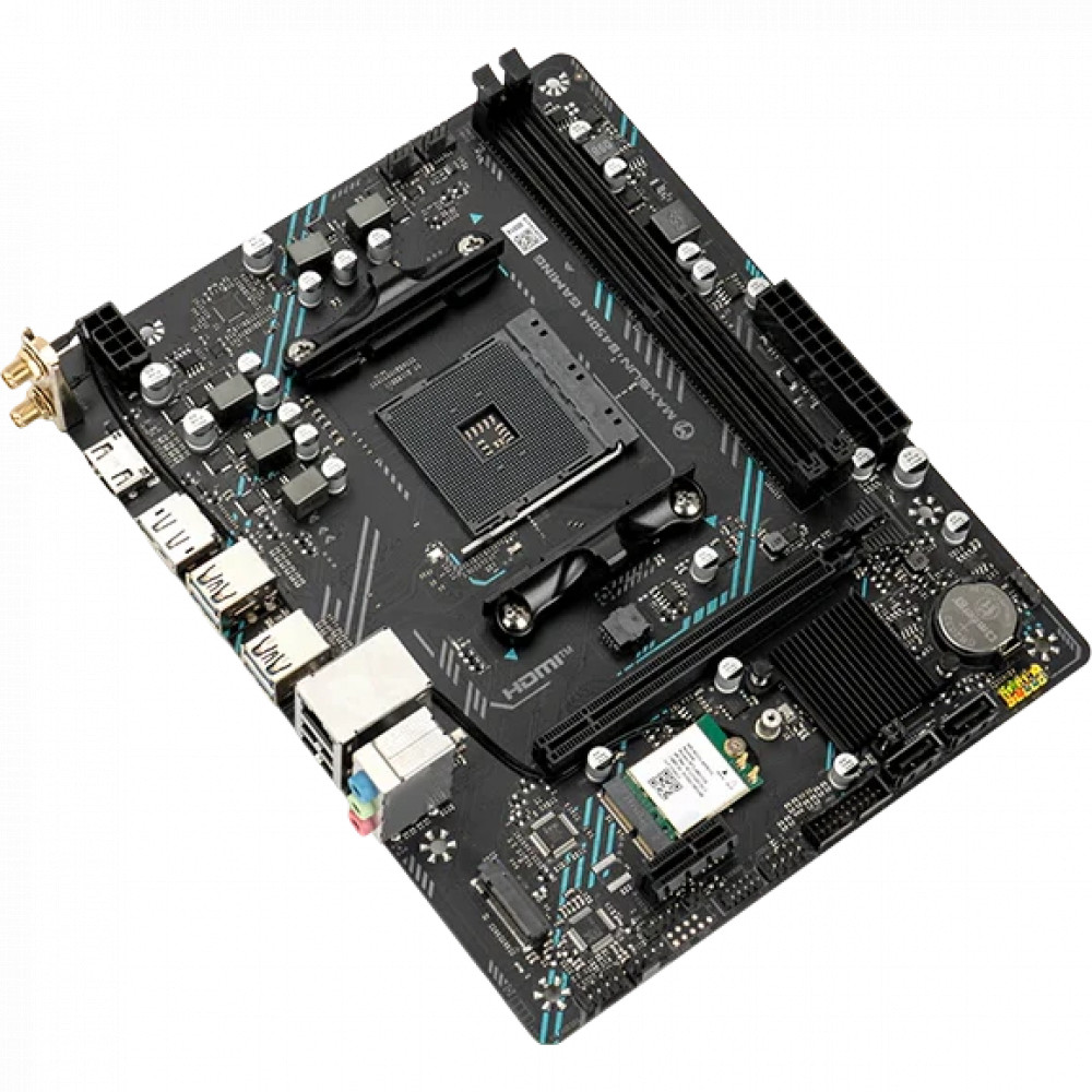 Материнская плата Gigabyte MS-B450M GAMING WIFI Micro-ATX, AMD AM4 - миниатюра 3