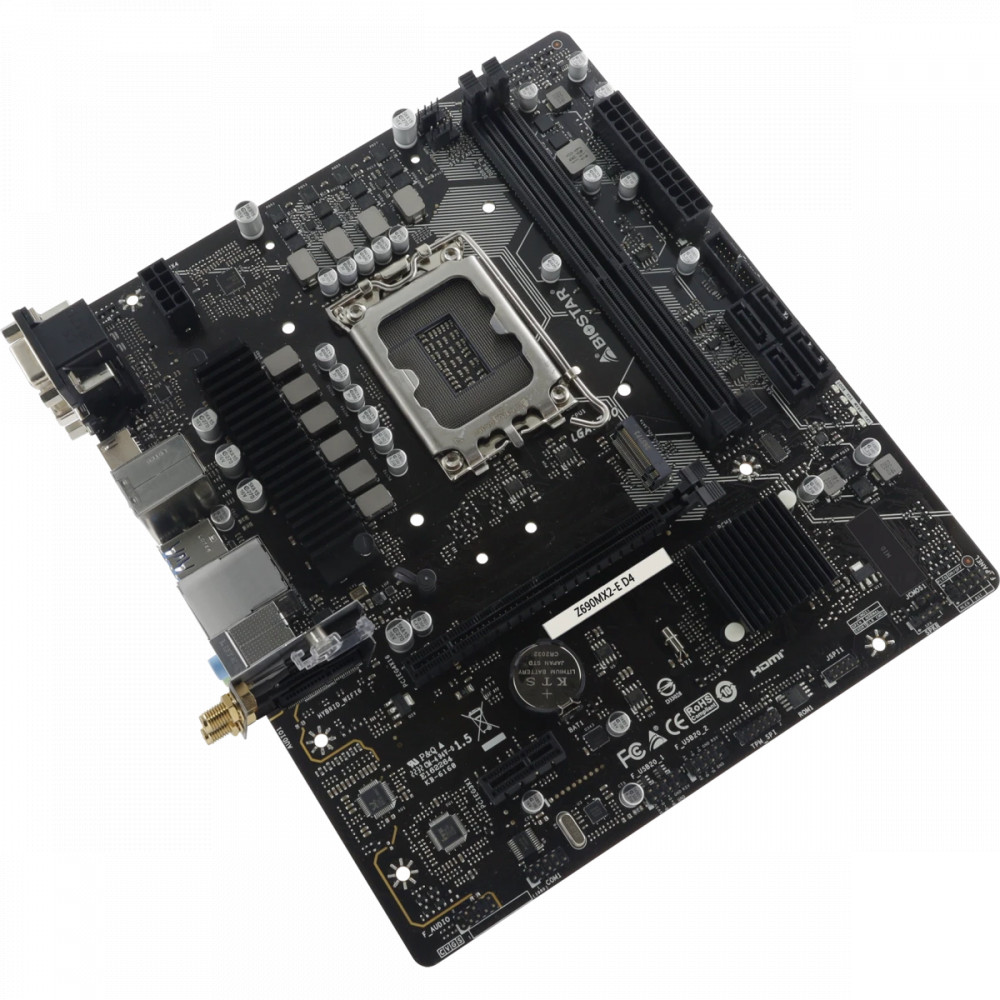 Материнская плата BIOSTAR Z690MX2-E D4 Micro-ATX, LGA 1700 - миниатюра 2