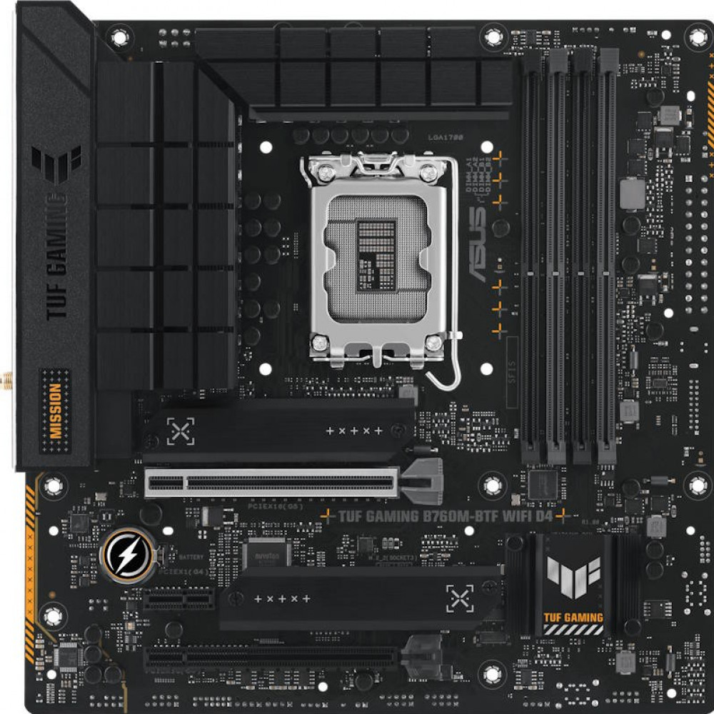 Материнская плата Asus TUF GAMING B760M-BTF WIFI D4 Micro-ATX, LGA 1700 - миниатюра 2