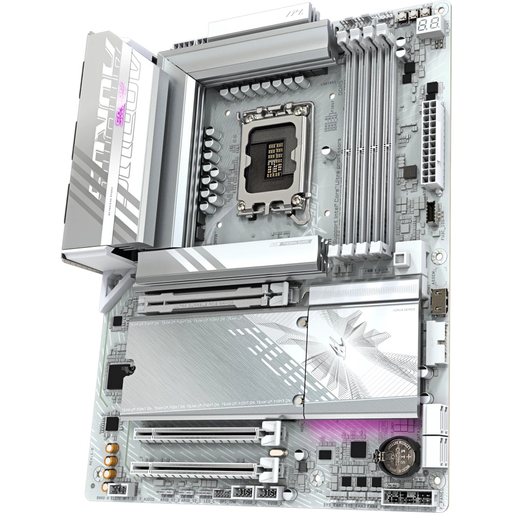 Материнская плата Gigabyte B860 AORUS ELITE WIFI7 ICE ATX, LGA 1851 - миниатюра 3
