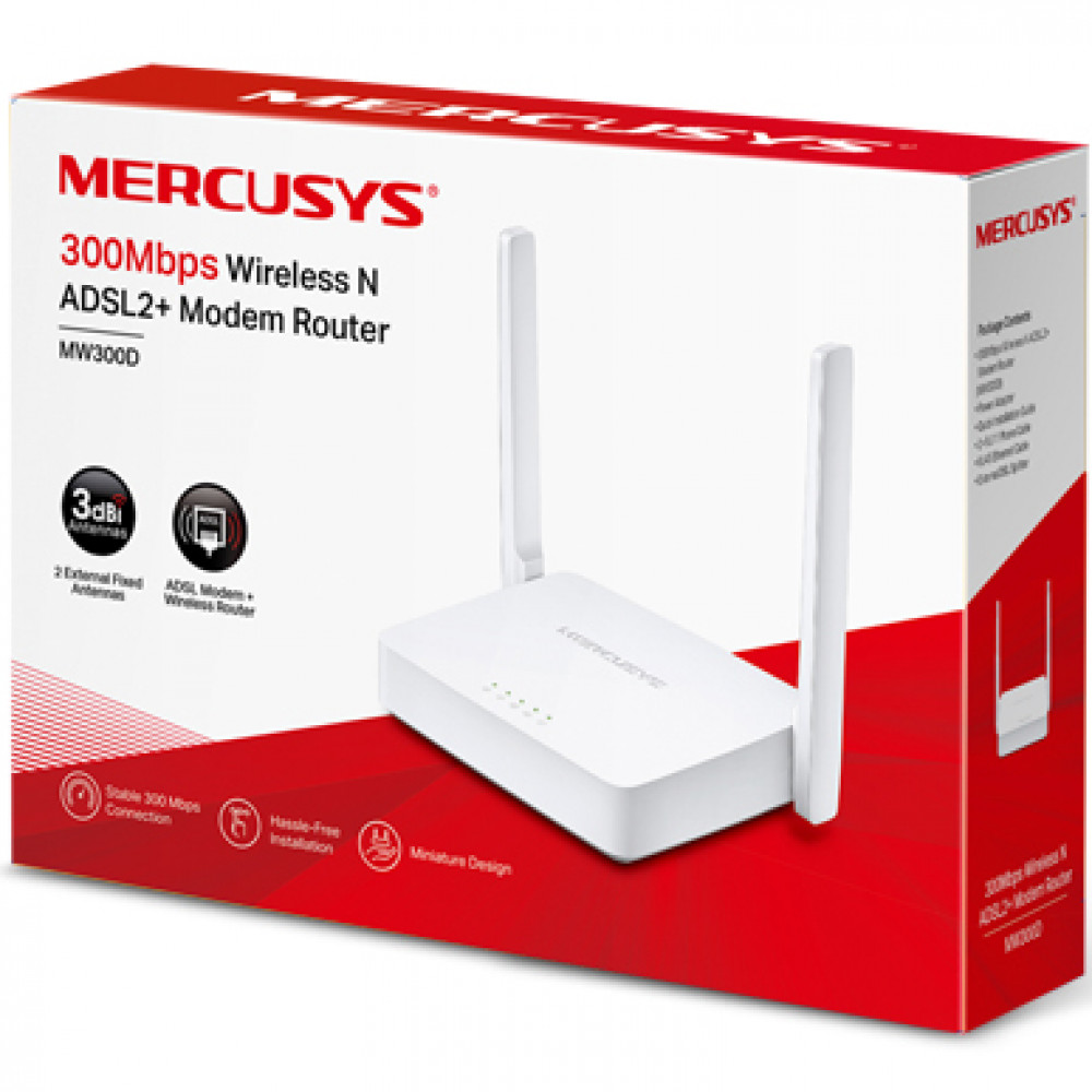 Маршрутизатор для дома Mercusys MW300D - миниатюра 4
