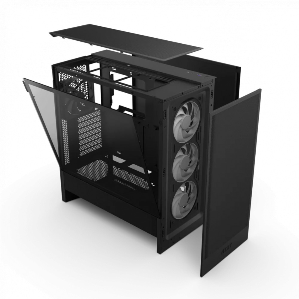 Корпус NZXT H5 Flow 2024 RGB Black CC-H52FB-R1 Mid-Tower - миниатюра 5
