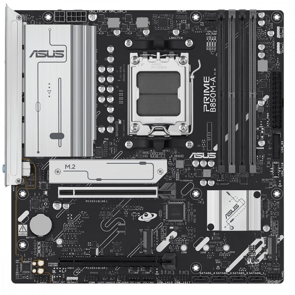 Материнская плата Asus PRIME B850M-A-CSM 90MB1LQ0-M0EAYC Micro-ATX, AMD AM5 - миниатюра 2