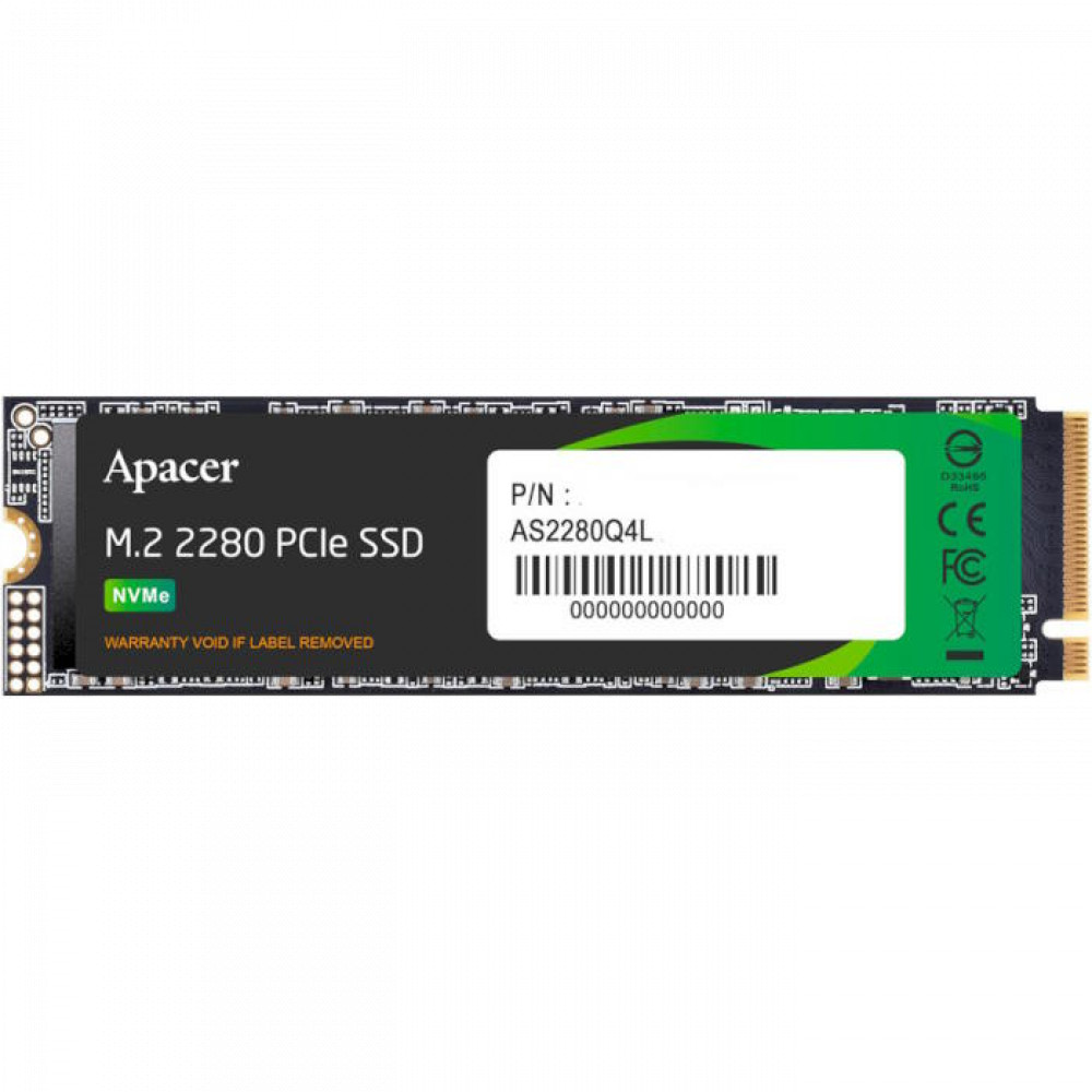Жесткий диск Apacer AS2280Q4L AP1TBAS2280Q4L-1 SSD (твердотельные), 1 ТБ, M.2, PCIe — фото товара