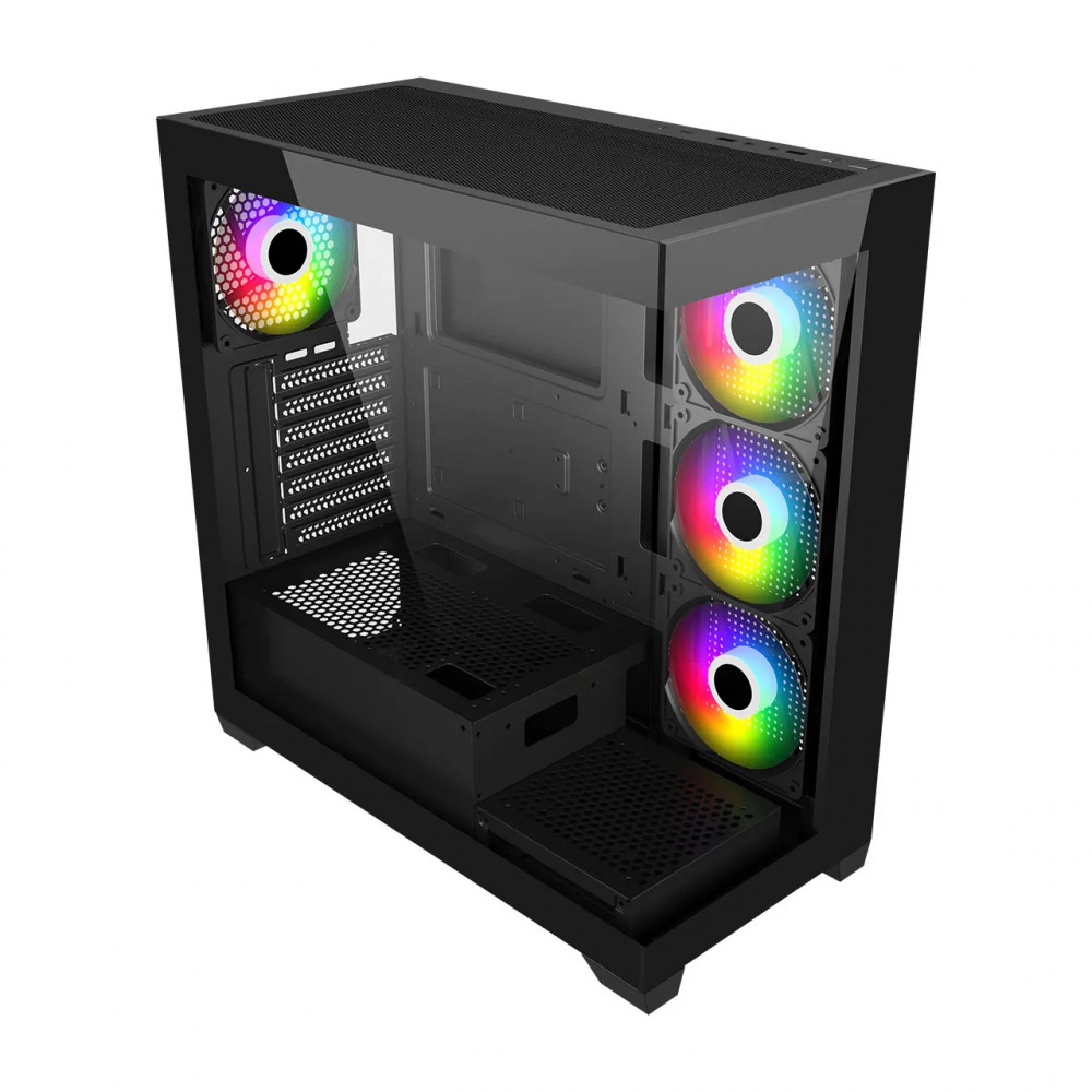 Корпус FSP M340 Black M340-BA Mid-Tower - миниатюра 2