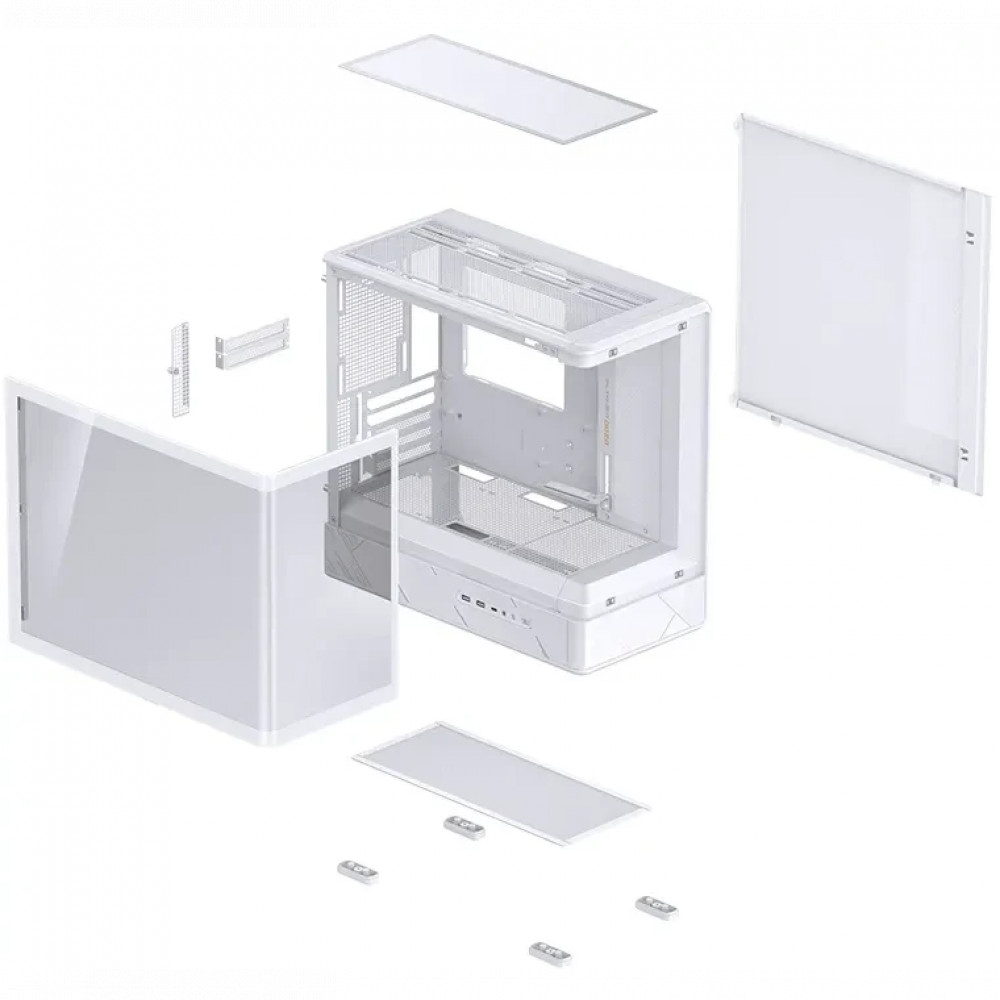 Корпус Jonsbo D200 White Mini-Tower - миниатюра 5