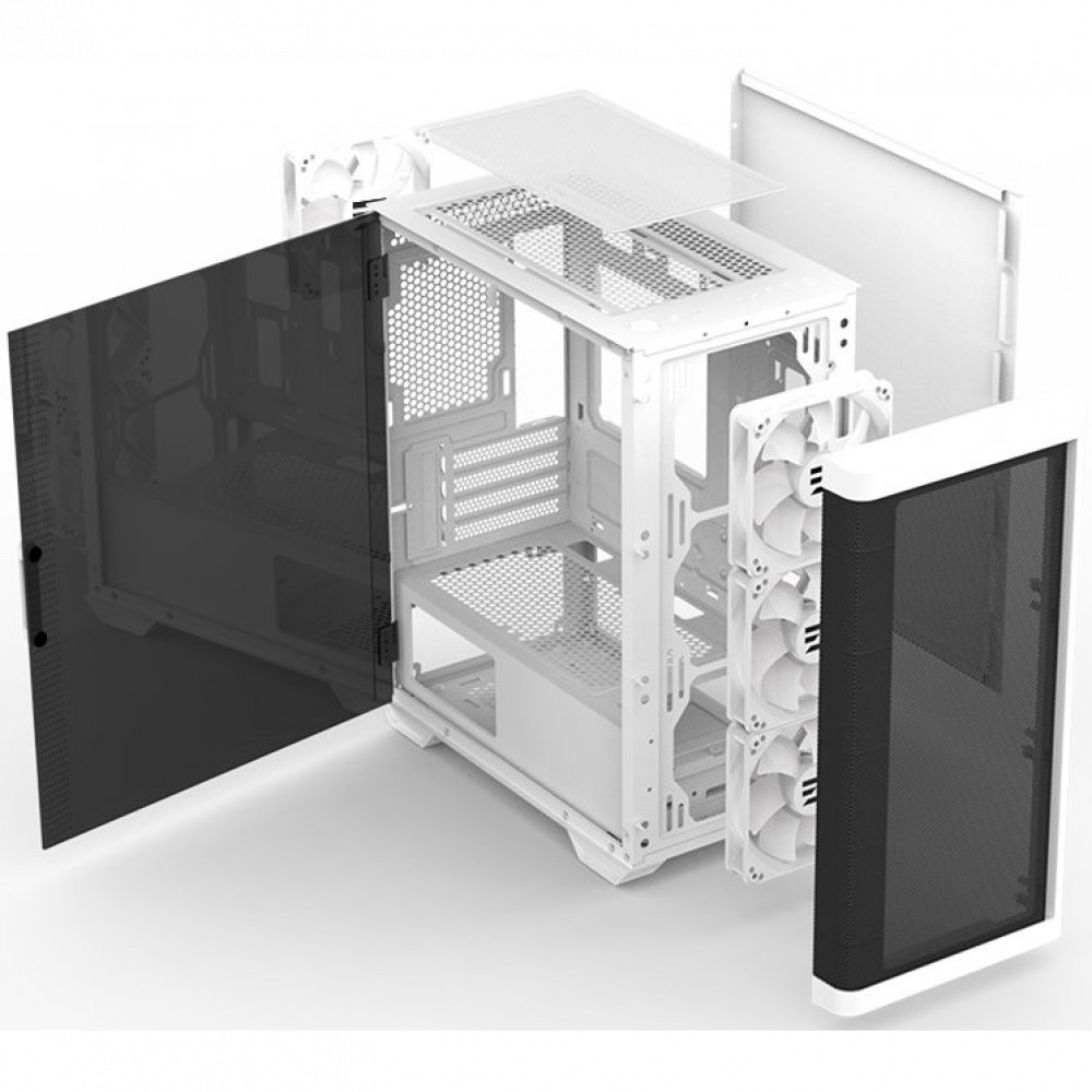 Корпус Zalman M4 WHITE M4 white Mini-Tower - миниатюра 9