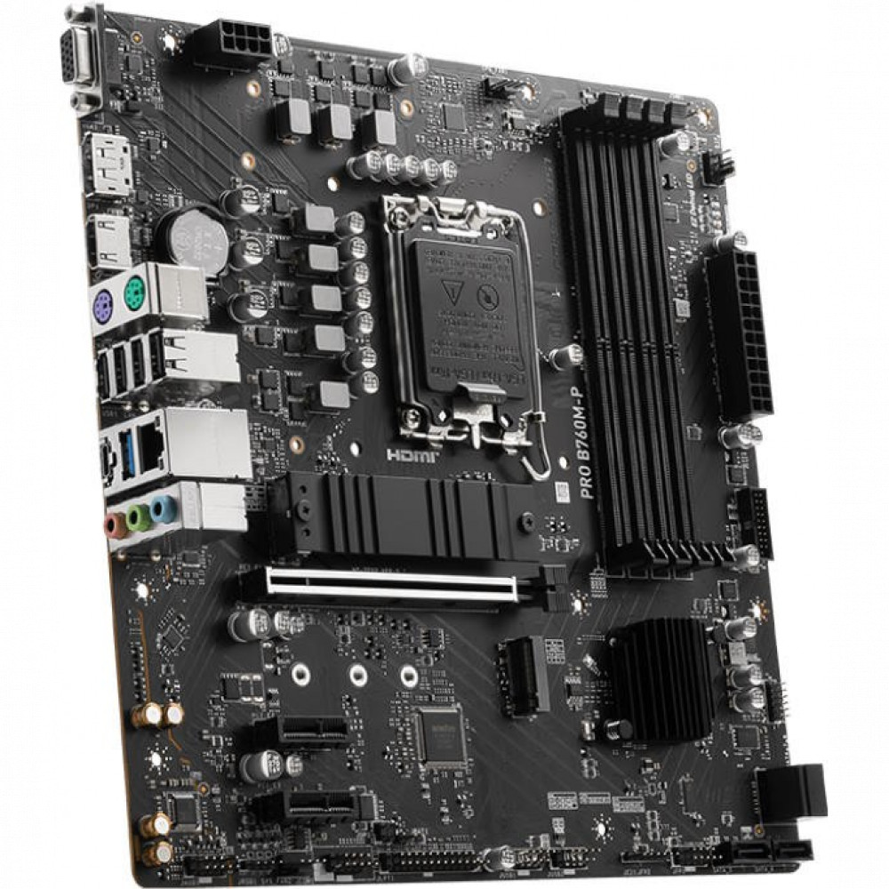 Материнская плата MSI PRO B760M-P Micro-ATX, LGA 1700 — фото товара