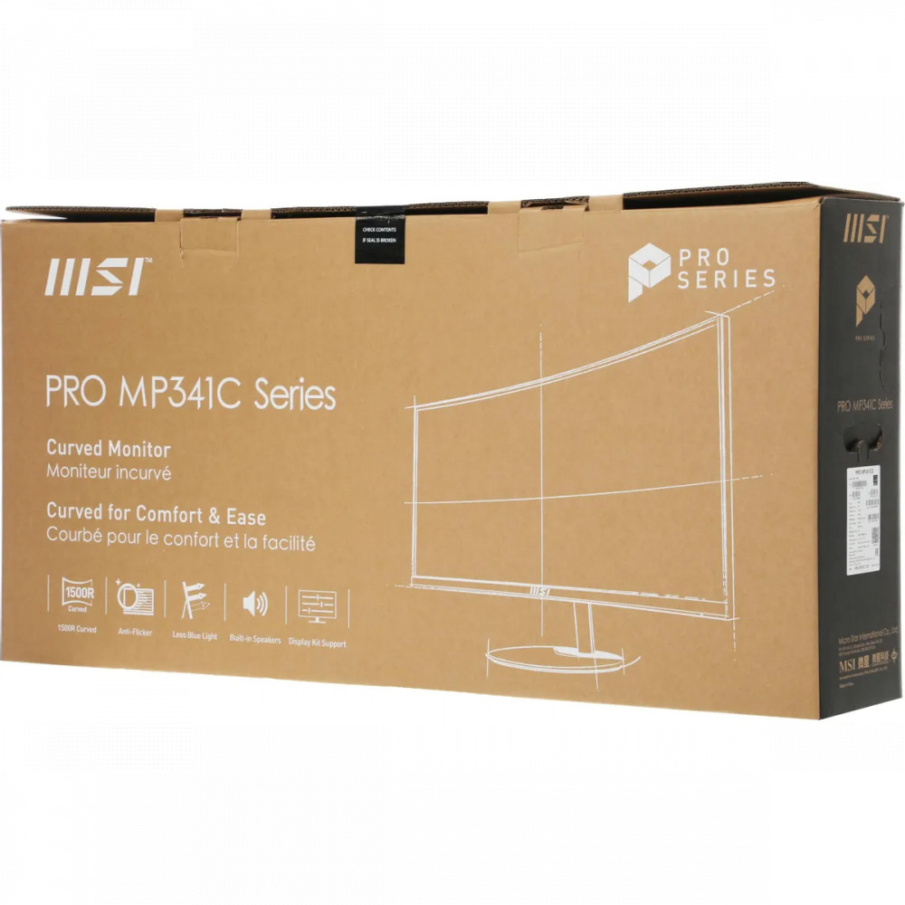 Монитор MSI Pro MP341CQ 9S6-3PB2CT-041 34 ", VA, Ultra-Wide QHD 3440x1440 (21:9), 100 Гц - миниатюра 5