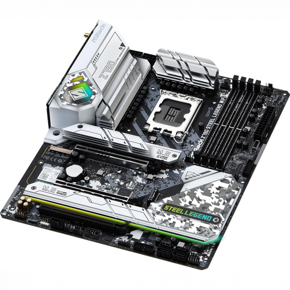 Материнская плата ASRock Z790 Steel Legend WiFi ATX, LGA 1700 - миниатюра 3