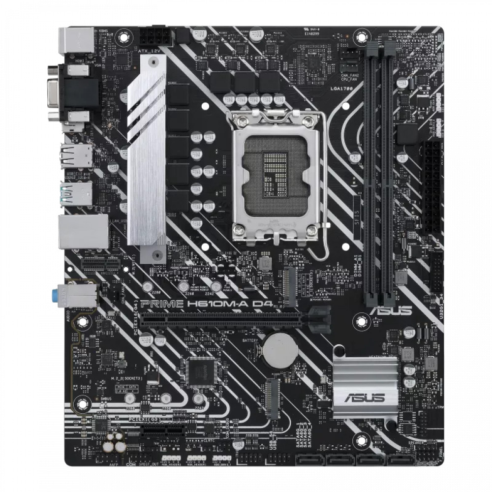 Материнская плата Asus PRIME H610M-A D4-CSM 90MB19P0-M0EAYC Micro-ATX, LGA 1700 - миниатюра 2