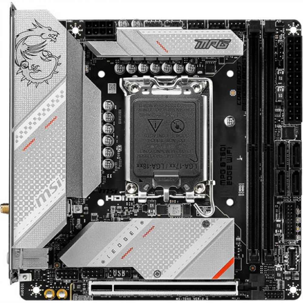 Материнская плата MSI MPG B760I EDGE WIFI Mini-ATX, LGA 1700 - миниатюра 2