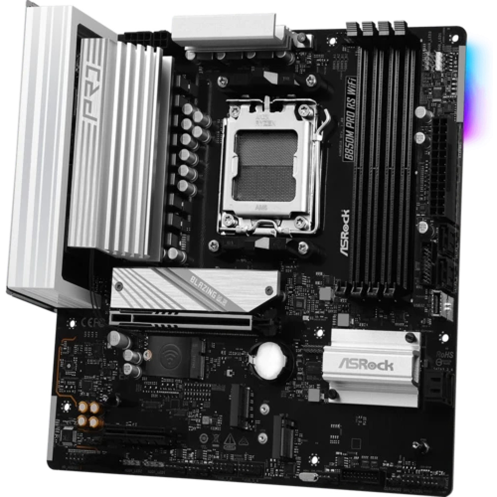 Материнская плата ASRock B850M PRO RS WIFI Micro-ATX, AMD AM5 - миниатюра 2