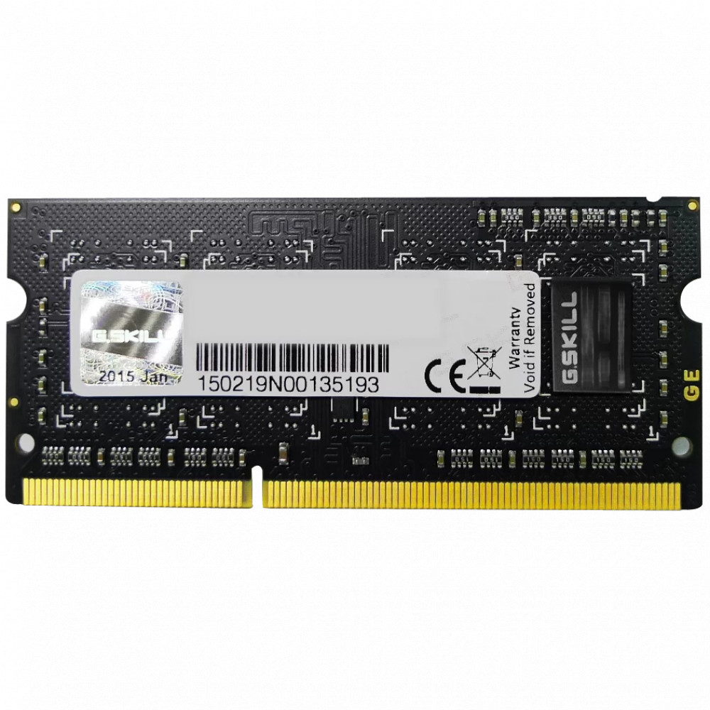 ОЗУ G.Skill 4 Гб F3-12800CL11S-4GBSQ SO-DIMM, DDR3, 4 Гб, 1600 МГц — фото товара