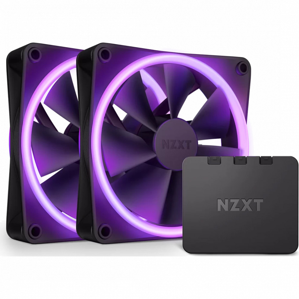 Система охлаждения NZXT F120 RGB DUO Black Triple Pack RF-D12TF-B1 Для системного блока — фото товара